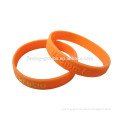 Wholesale custom logo print silicone bracelet silicone wrist band